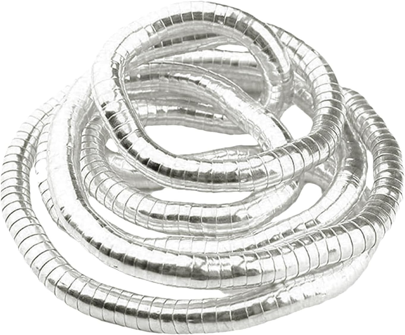 FLEXIBELE ZILVEREN SLANGENKETTING