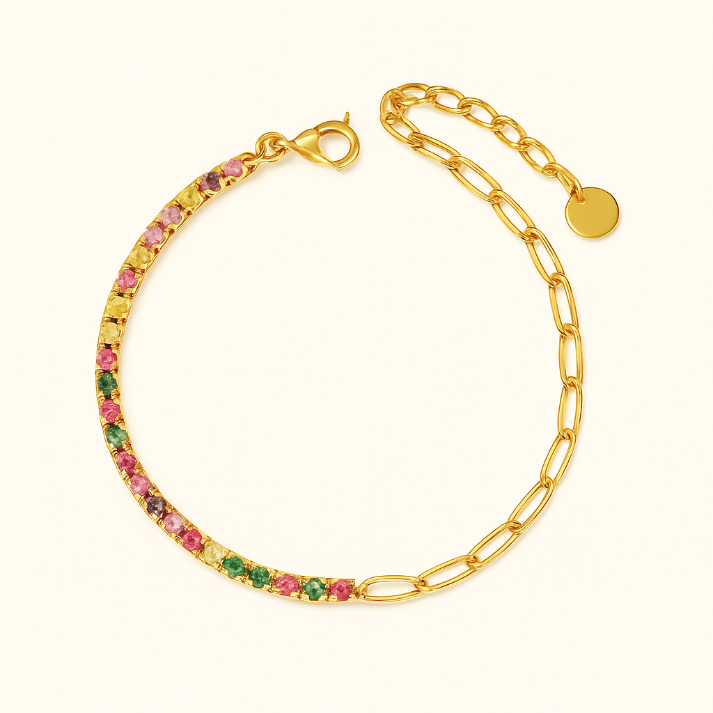 FAE Paperclip en Tennis Armband