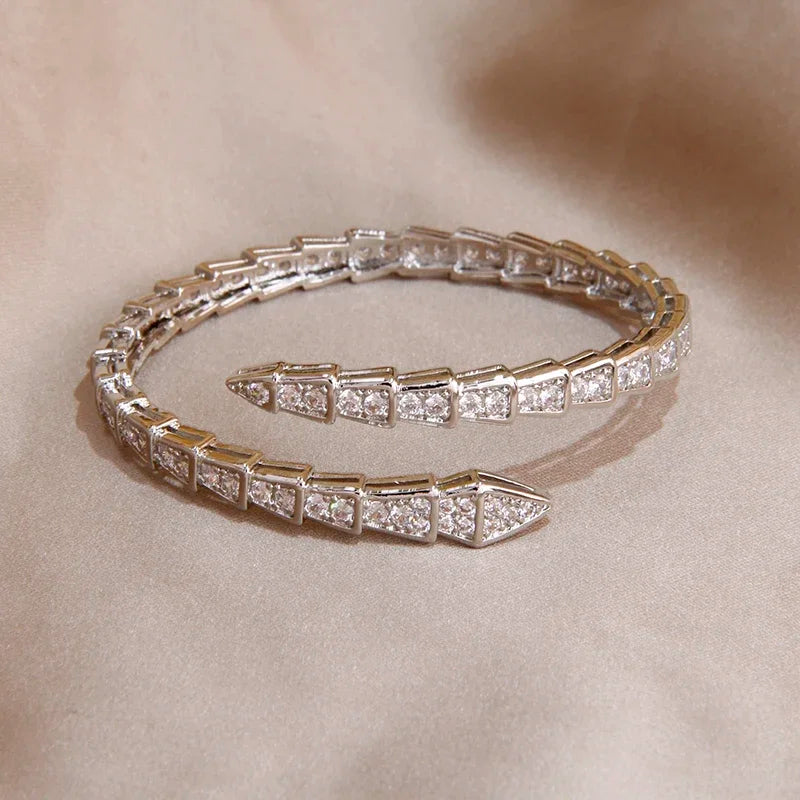 Zilveren Slang Deluxe | Armband