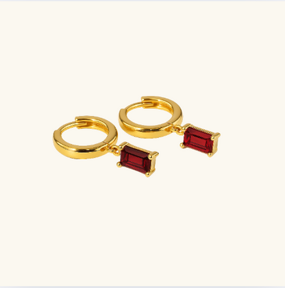BELLA Gouden Birthstone Hoops