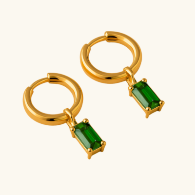 BELLA Gouden Birthstone Hoops