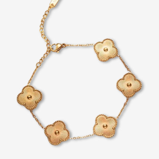 ARMBAND FYRKLÖVER GLÜCK GOUDE