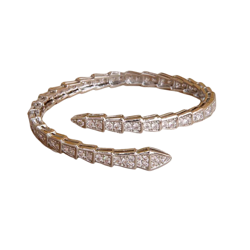 Zilveren Slang Deluxe | Armband