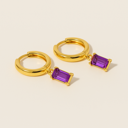 BELLA Gouden Birthstone Hoops