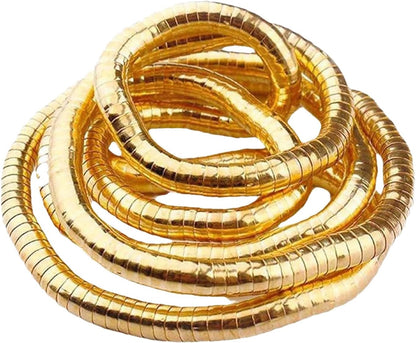 FLEXIBELE GOUDE SLANGENKETTING