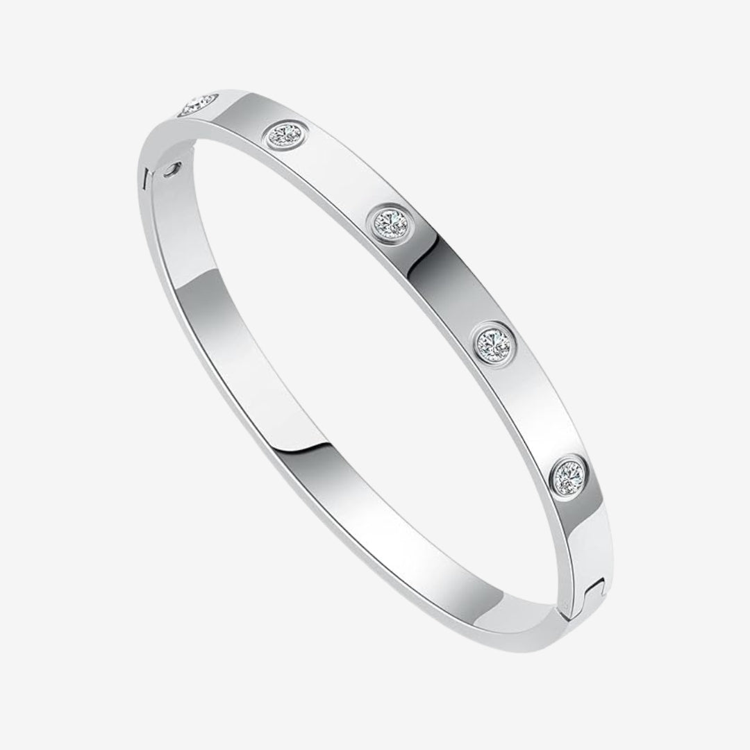 EINDLOOP ARMBAND MET ZIRKONIA