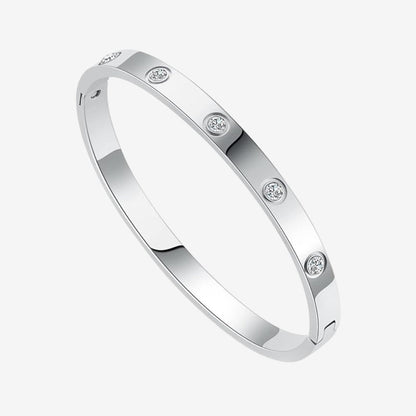 EINDLOOP ARMBAND MET ZIRKONIA