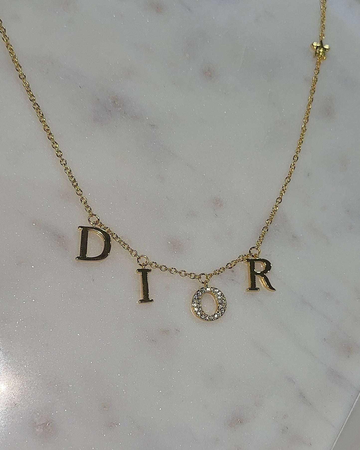 CD Design Ketting | 18K Verguld