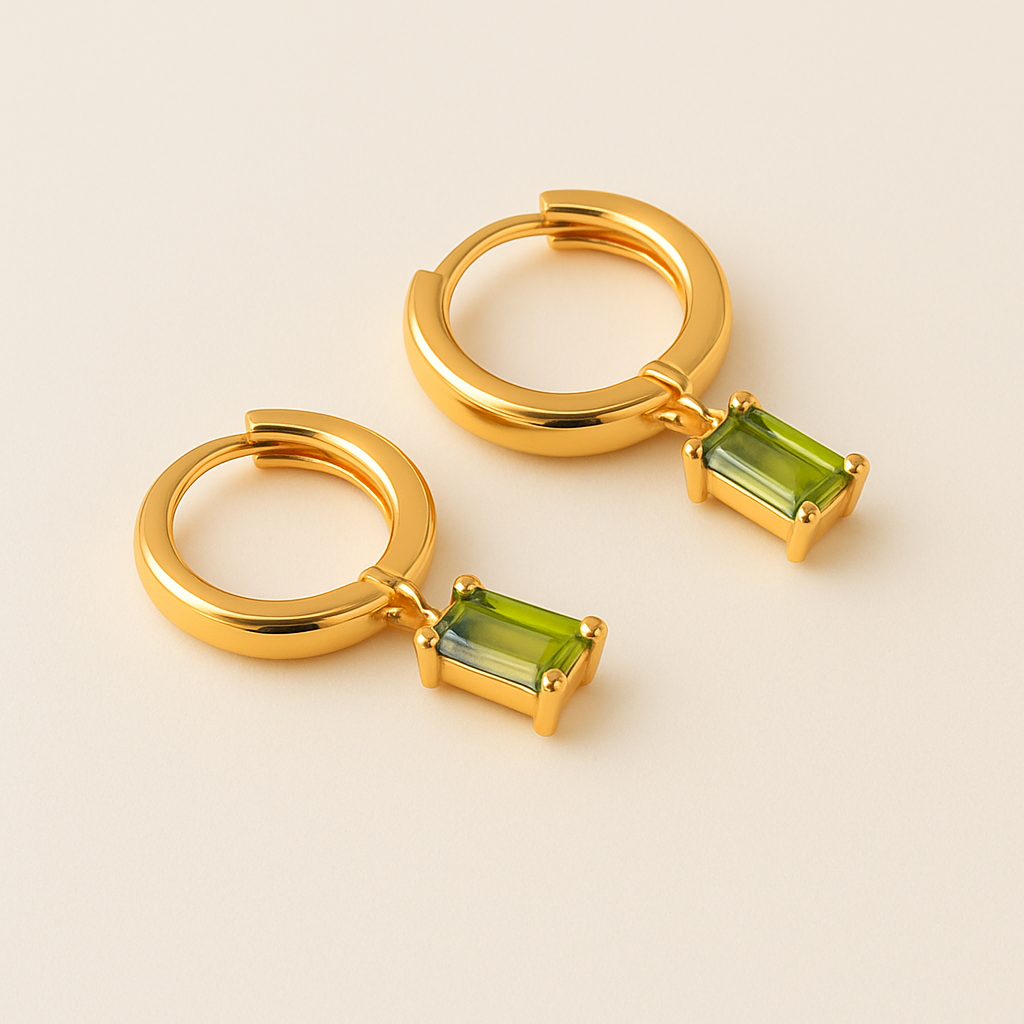 BELLA Gouden Birthstone Hoops