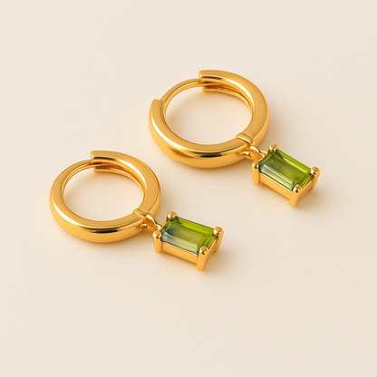 BELLA Gouden Birthstone Hoops
