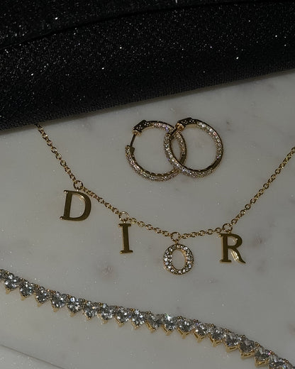 CD Design Ketting | 18K Verguld