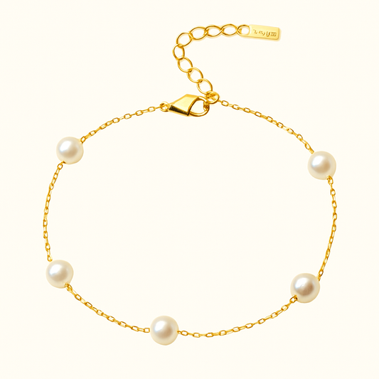 CALI Parel Anklet | Goud