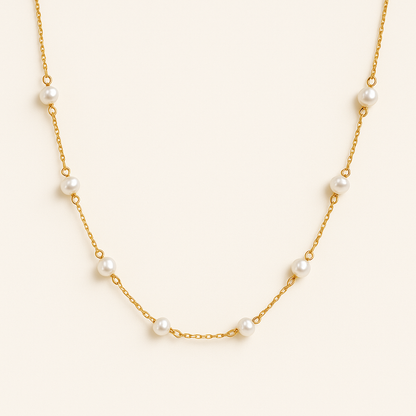 LANEY Gouden Parelketting
