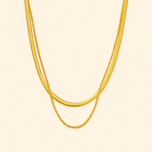 HAILEY Gelaagde Gouden Ketting