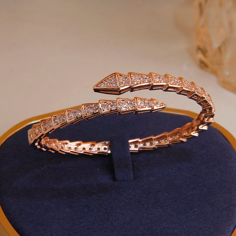 Roségouden Slang Deluxe | Armband