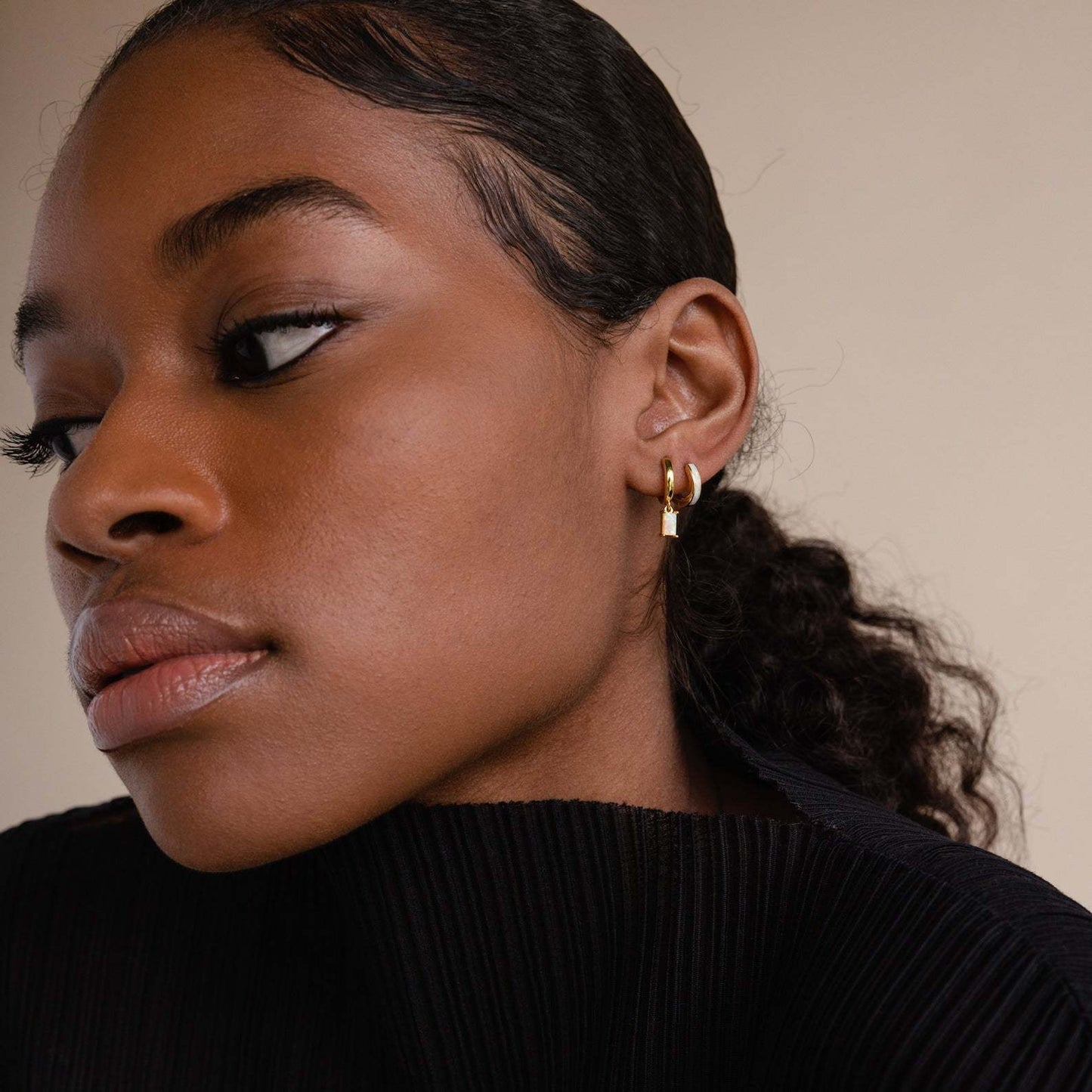 BELLA Gouden Birthstone Hoops