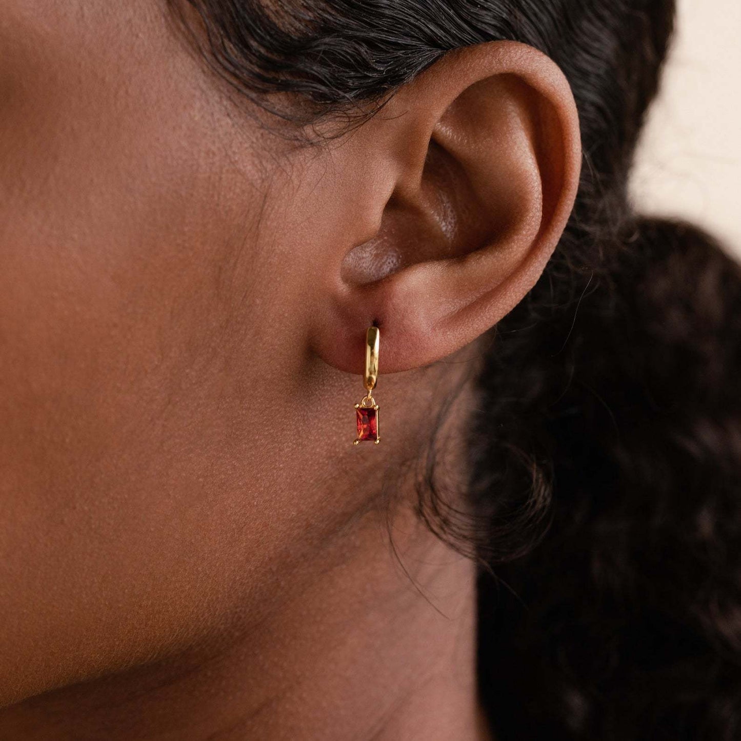 BELLA Gouden Birthstone Hoops