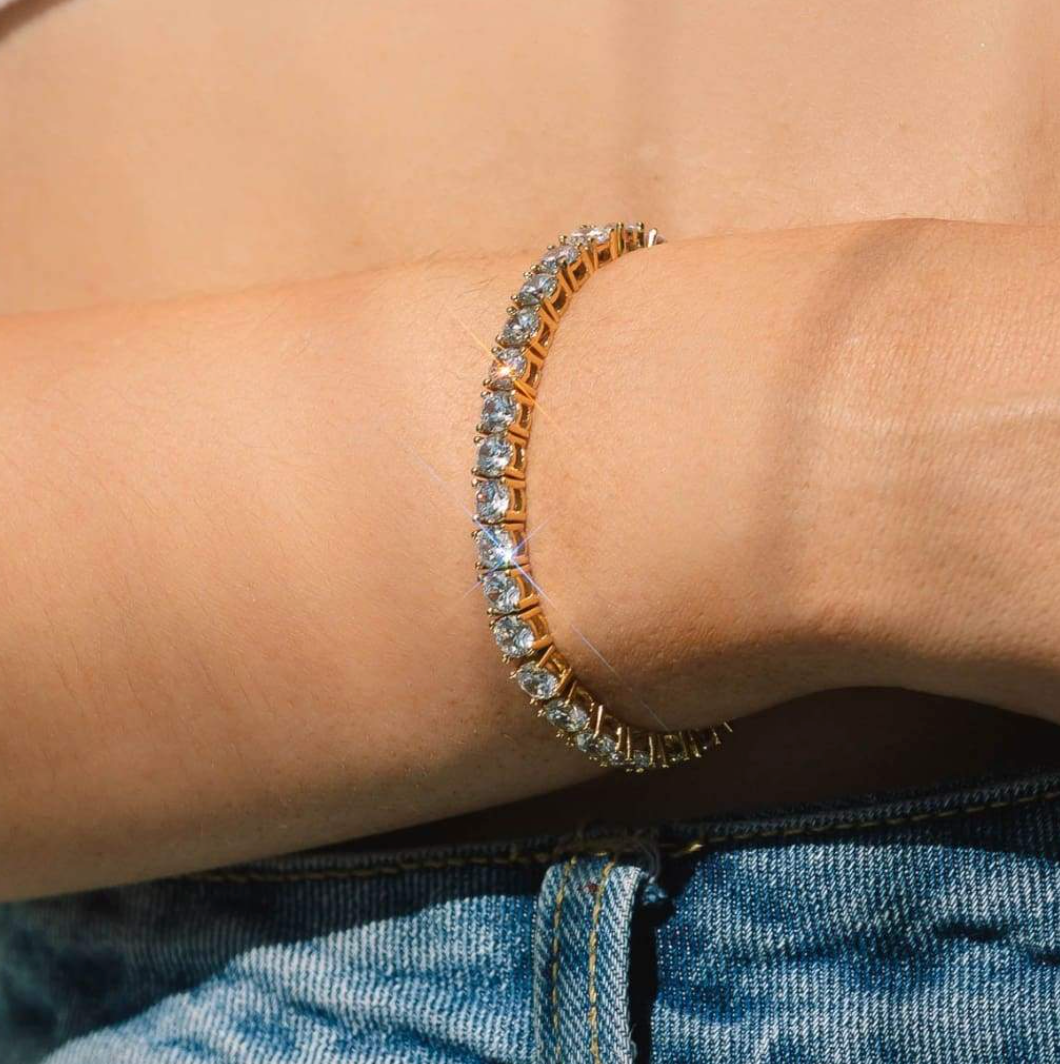 TENNISARM BAND VAN GOUD