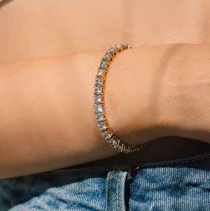 TENNISARM BAND VAN GOUD
