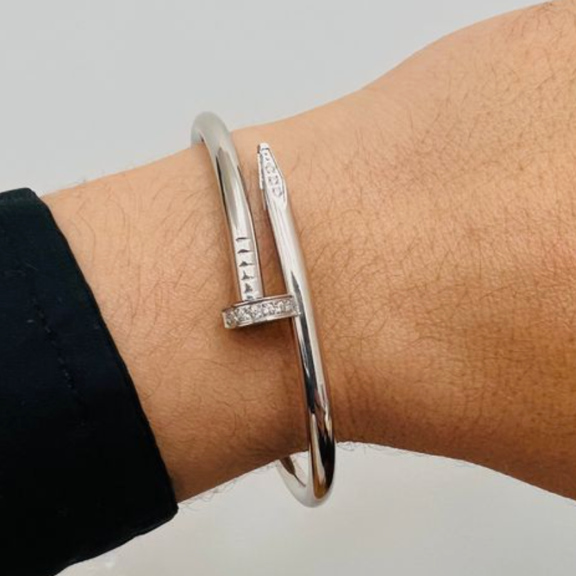 ARMBAND ELEGANCE NAGEL DELUXE ZILVER