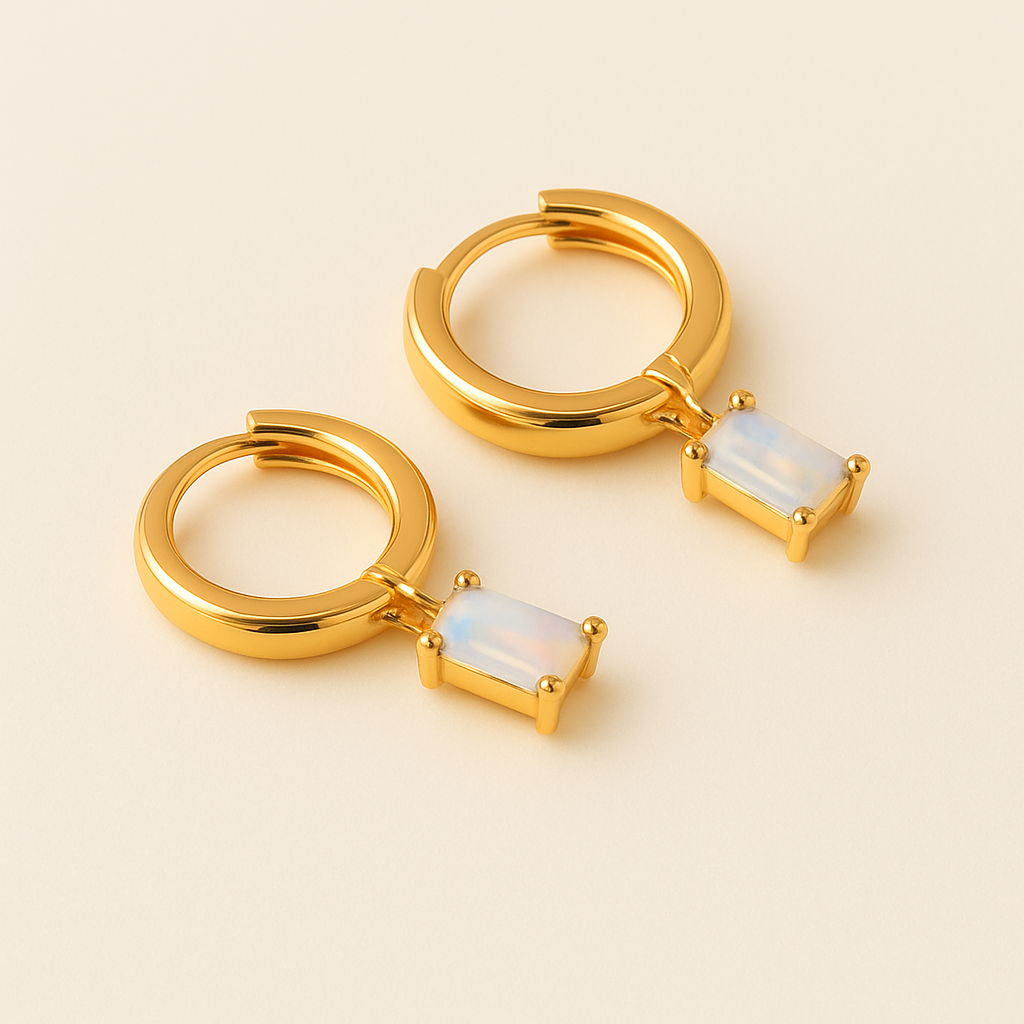 BELLA Gouden Birthstone Hoops