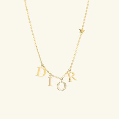 CD Design Ketting | 18K Verguld