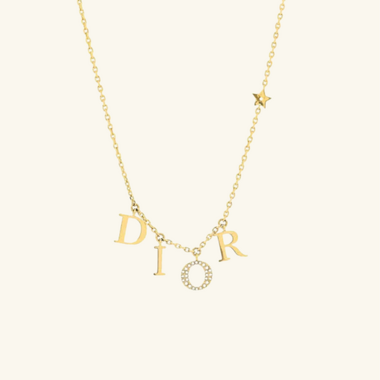 CD Design Ketting | 18K Verguld