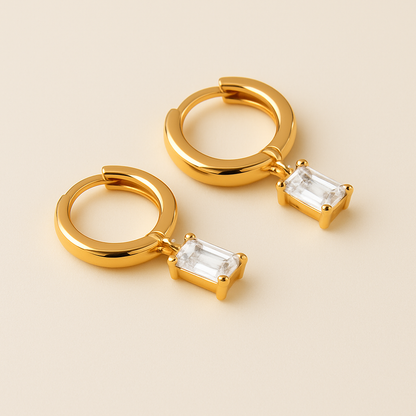 BELLA Gouden Birthstone Hoops